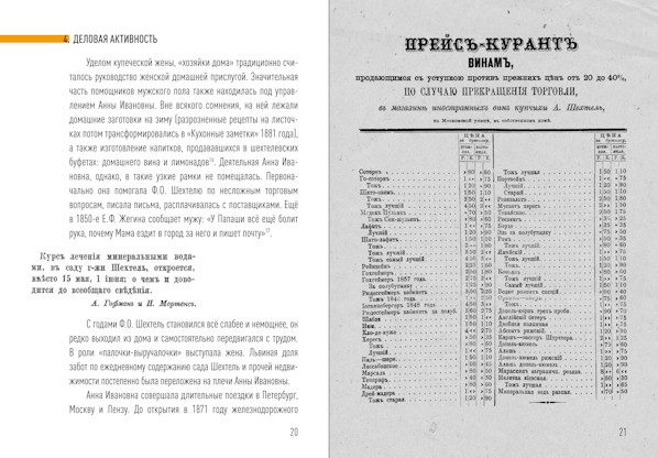 Анна Ивановна Шехтель и её «Кухонные заметки 1881 г.»