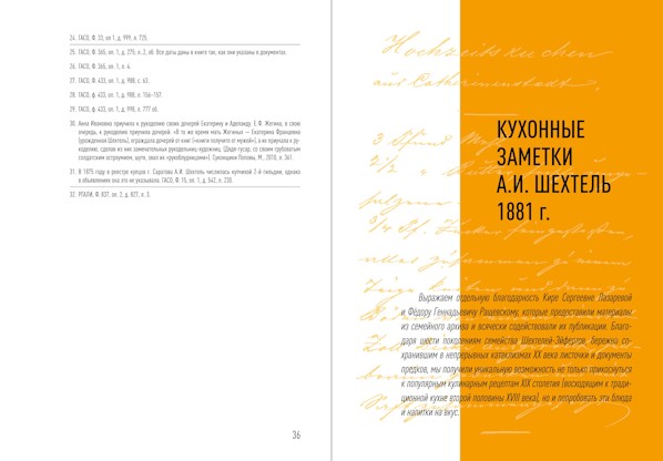 Анна Ивановна Шехтель и её «Кухонные заметки 1881 г.»